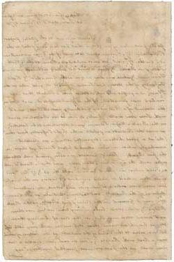 J的来信. 1775年6月21日，沃勒致身份不明的收件人 
