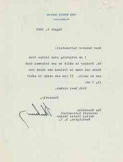 Letter from John F. Kennedy to Leverett Saltonstall, 5 August 1963 