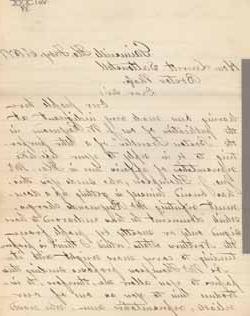 R的来信. F. 泰勒致莱弗里特·索尔顿斯托尔，1877年2月6日 