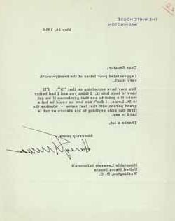 Letter from Harry Truman to Leverett Saltonstall, 26 May 1950 