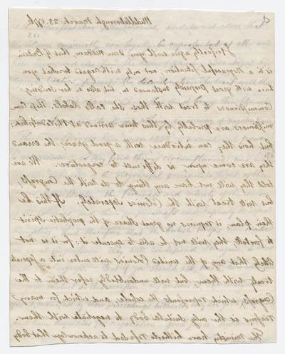 詹姆斯·鲍登给默西·奥蒂斯·沃伦的信，1776年3月23日手稿